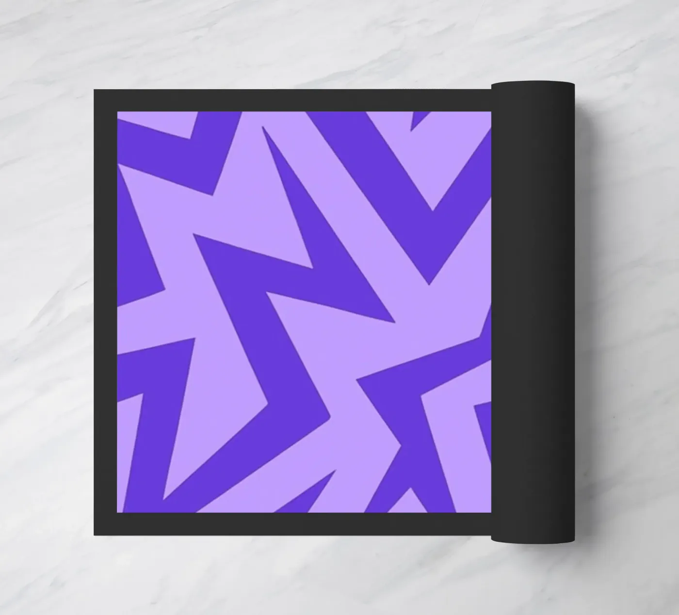 purple abstract doormat by Joewanda