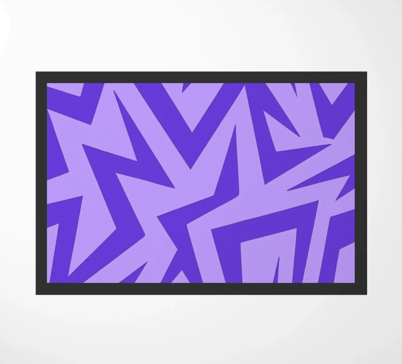 purple abstract doormat by Joewanda