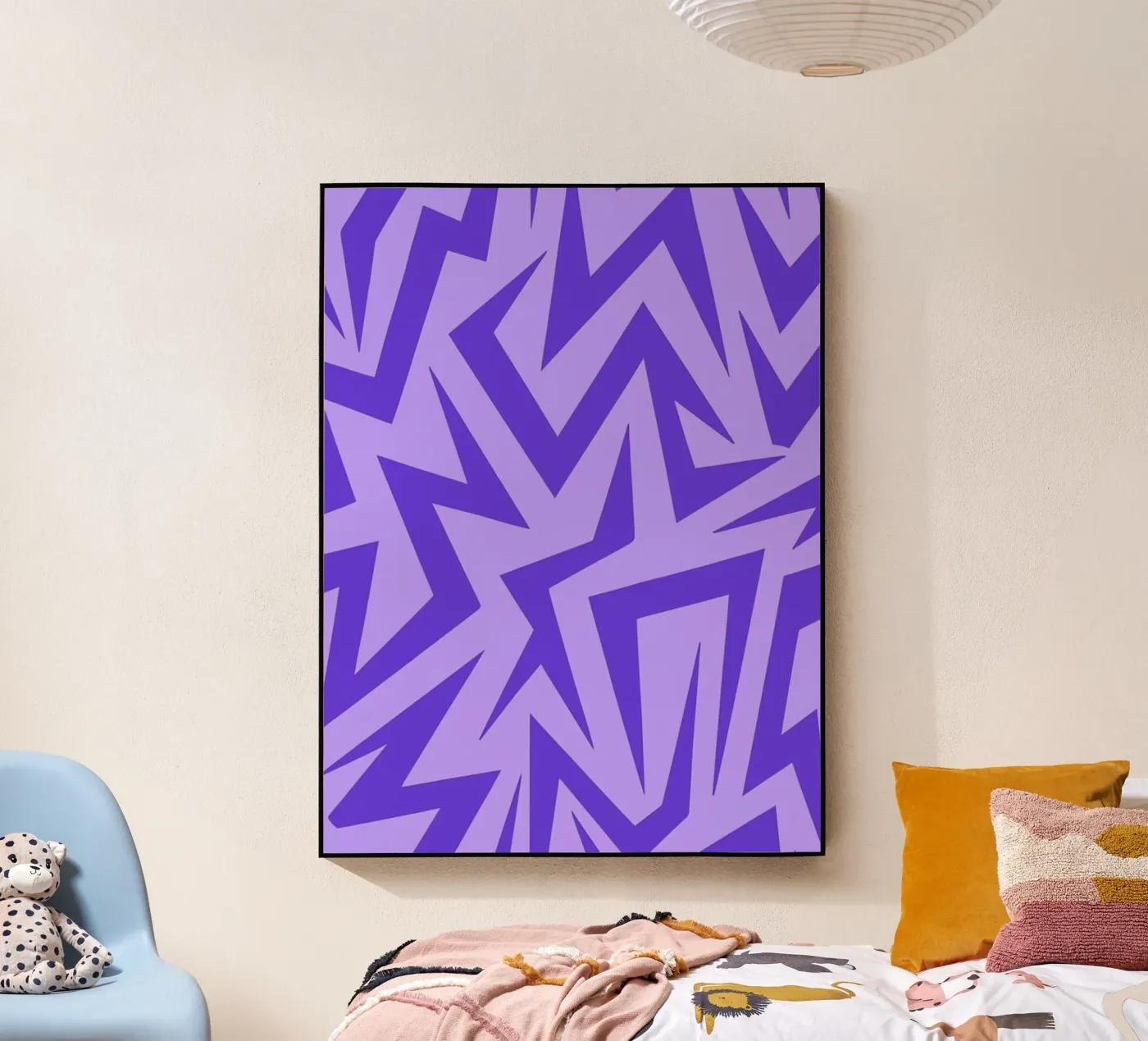 purple abstract plexiglas de Joewanda