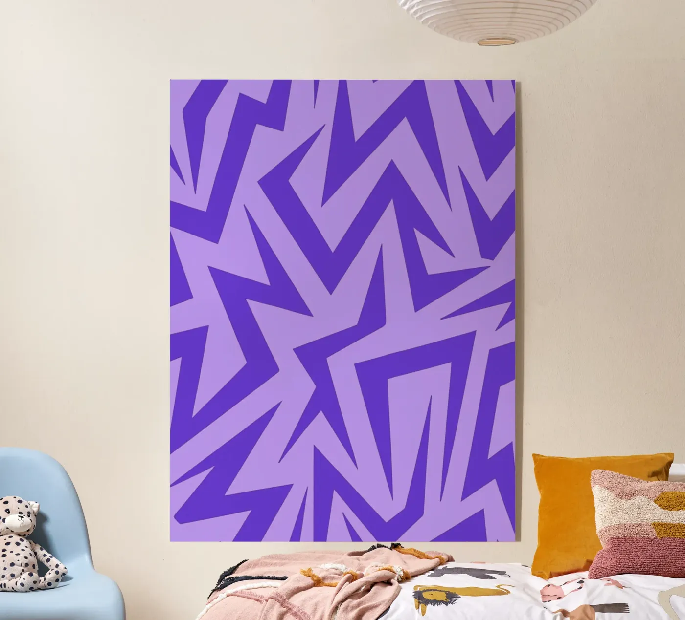 purple abstract plexiglas de Joewanda