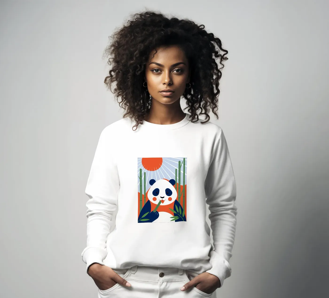 Panda and Sunrise felpa da PROTECT ANIMALS