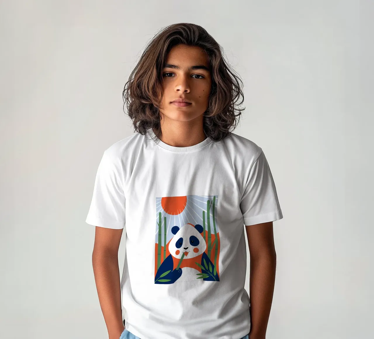 Panda e alba t-shirt bambini da PROTECT ANIMALS