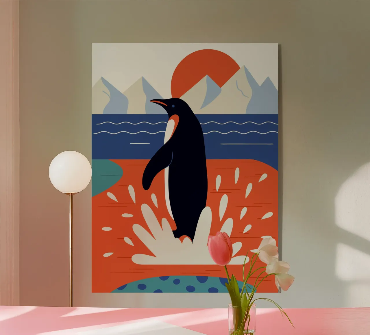 Pinguino Splash plexiglass da PROTECT ANIMALS