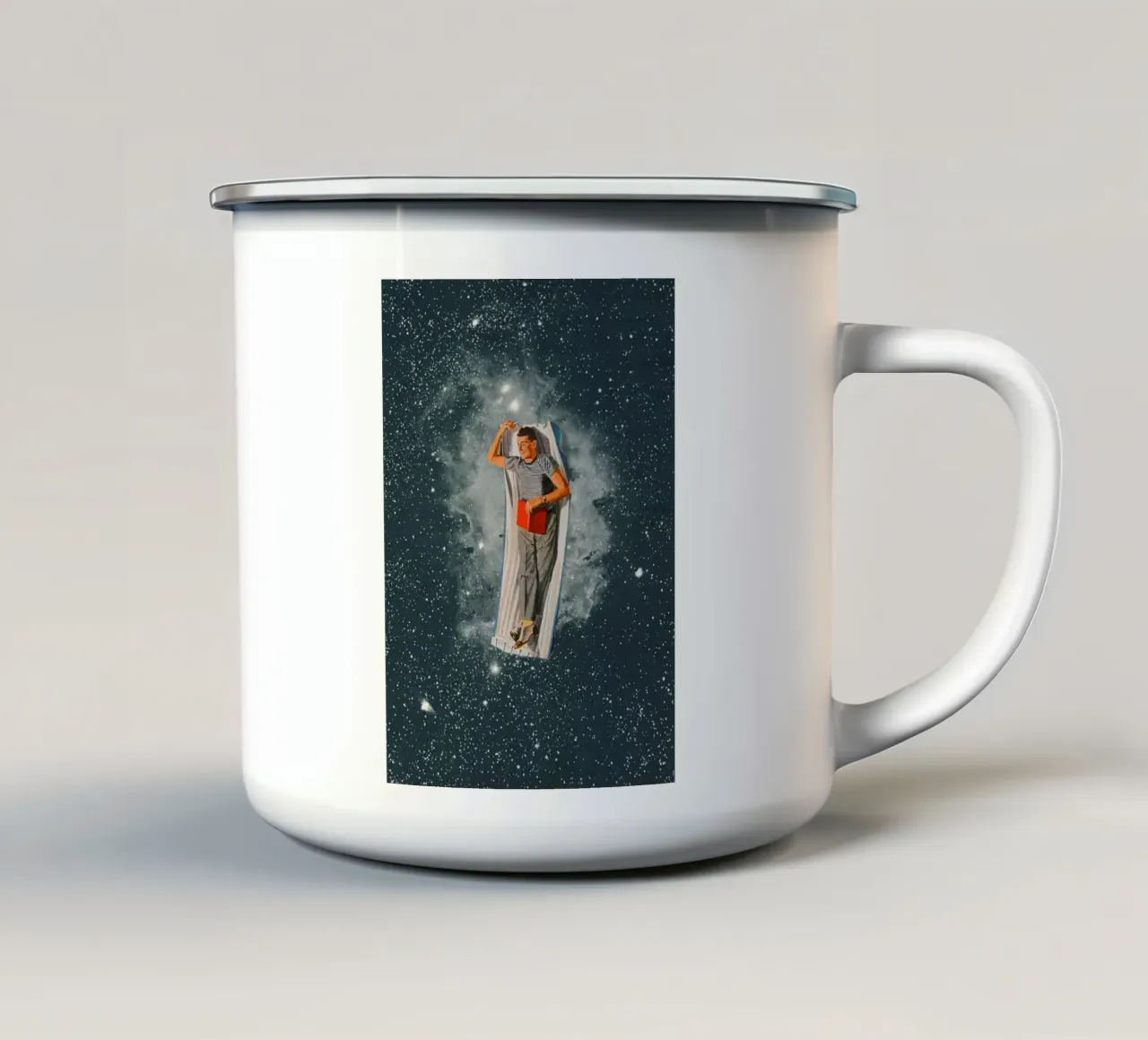 Rilassarsi tazza in smalto da Dapidoka