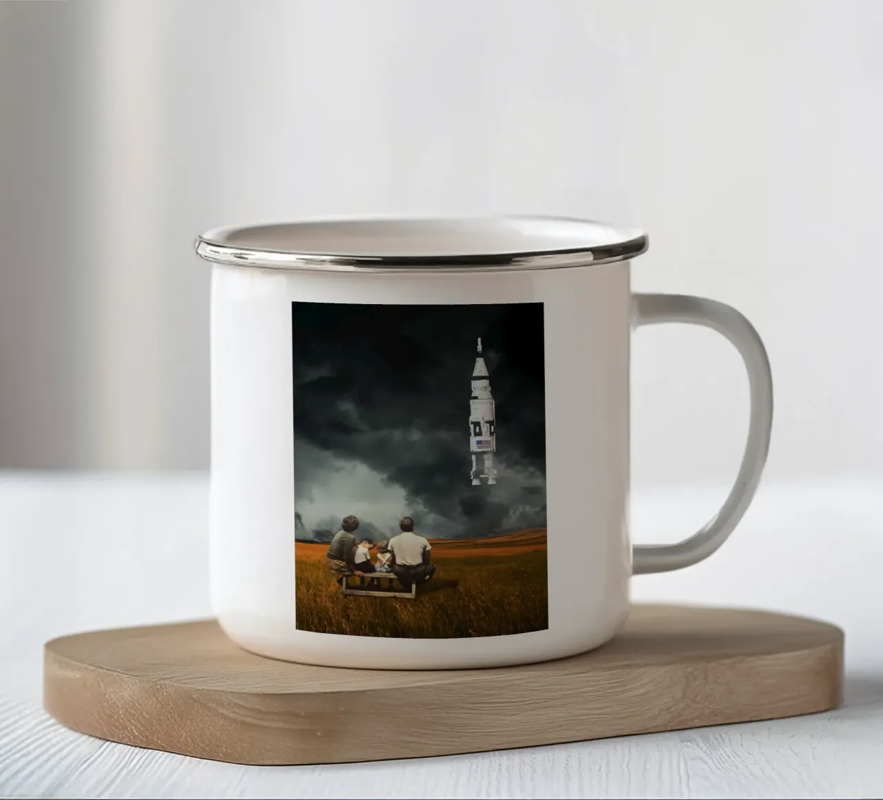 Questo è il futuro tazza in smalto da Dapidoka