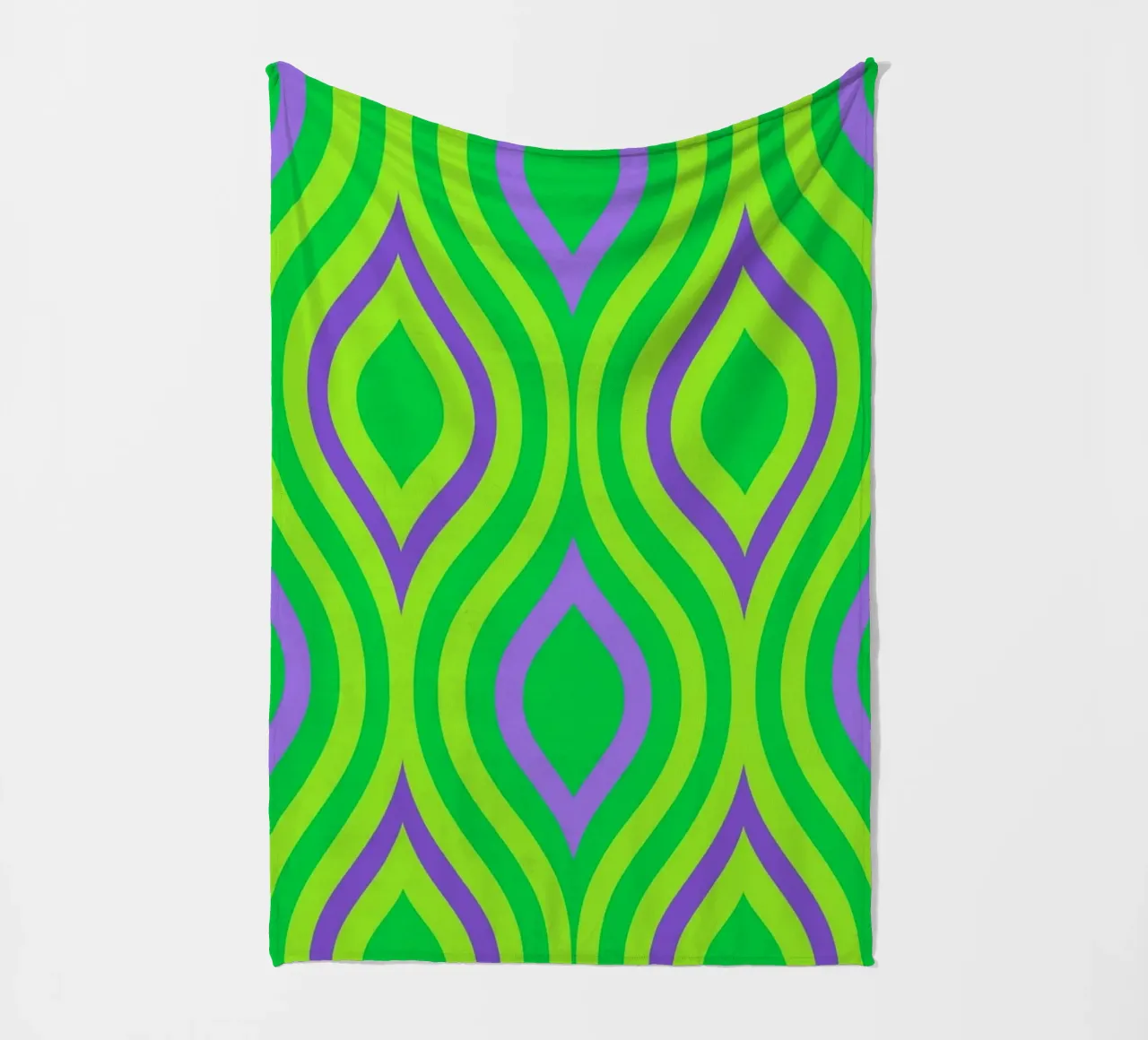 Blatt abstrakt Fleecedecke von Joewanda