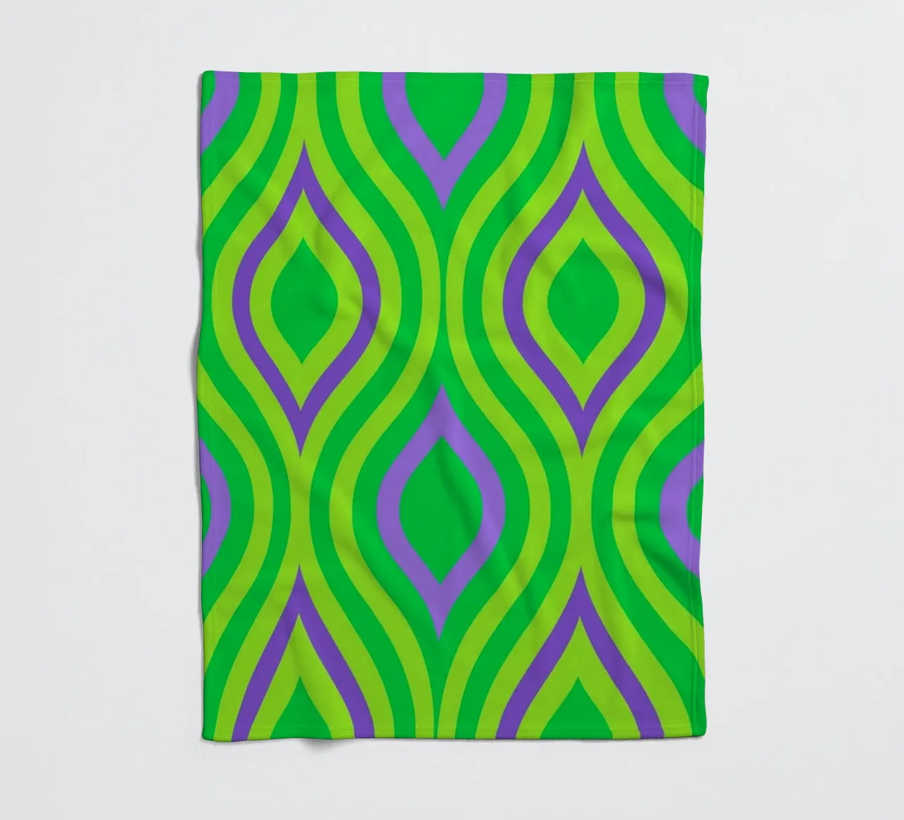 Blatt abstrakt Fleecedecke von Joewanda