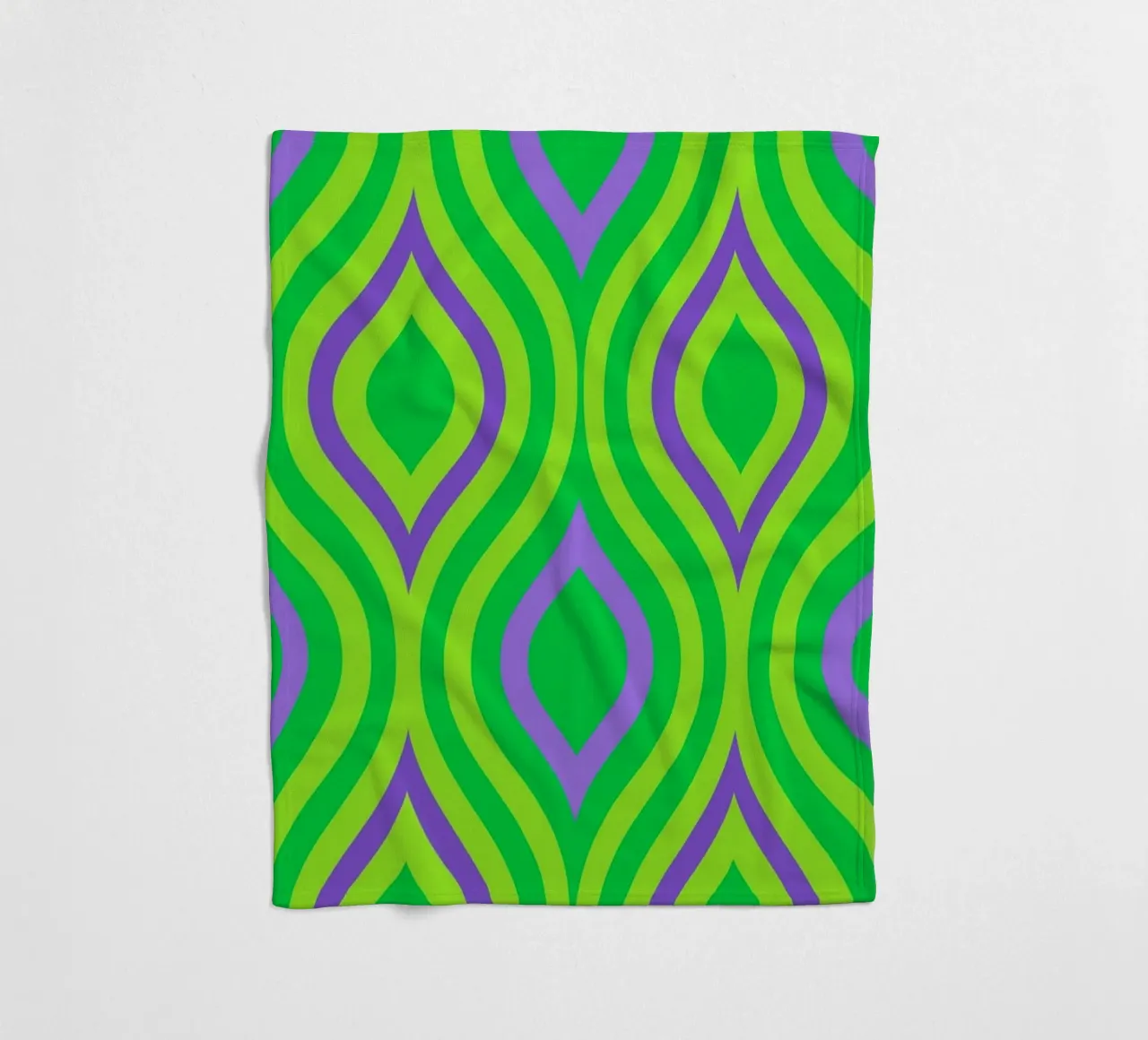 Blatt abstrakt Fleecedecke von Joewanda