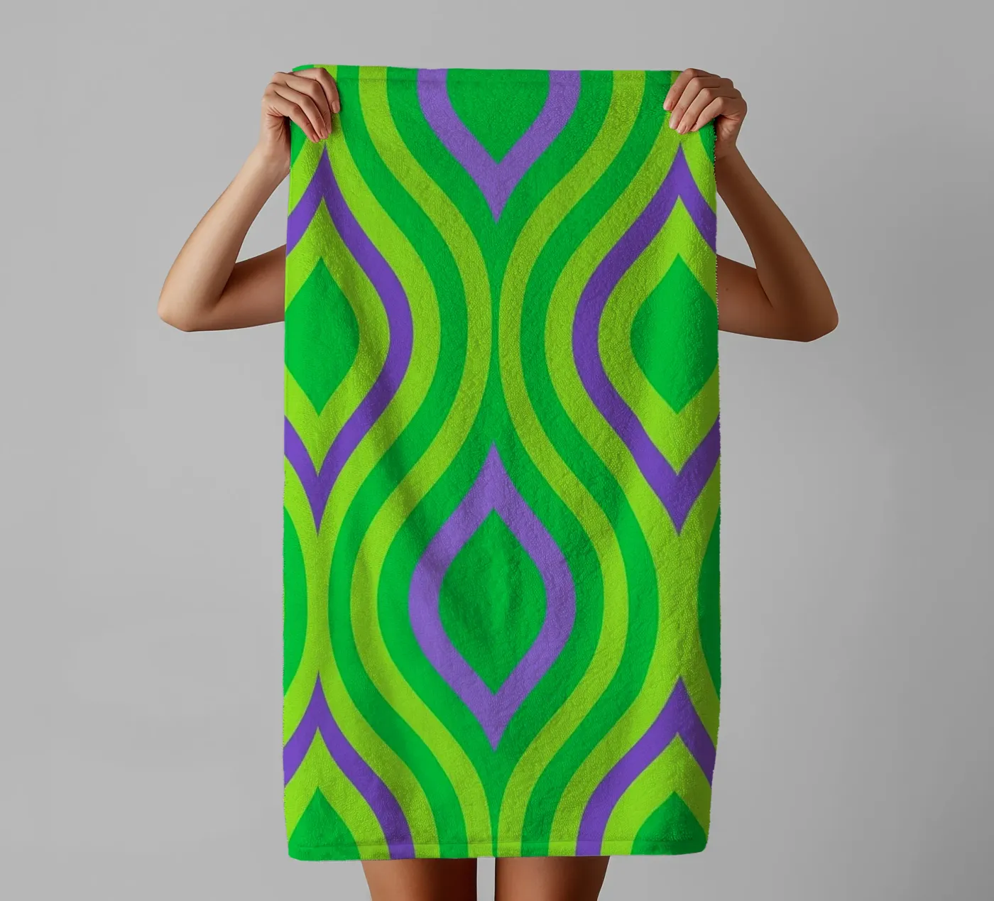 leaf abstract towel by Joewanda