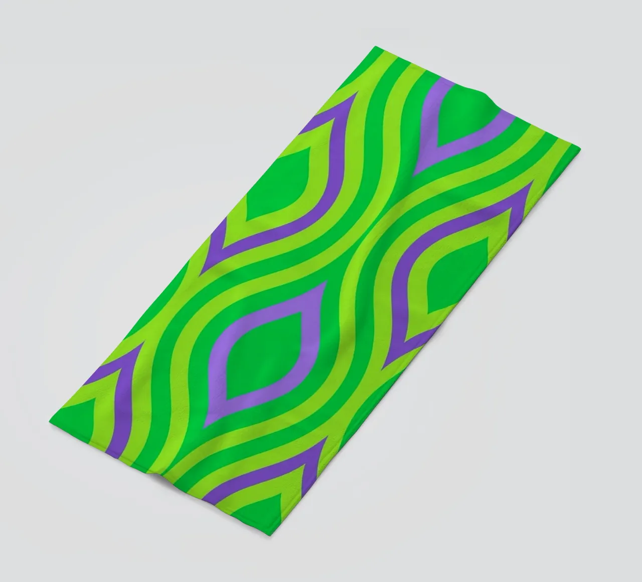leaf abstract beach towel by Joewanda