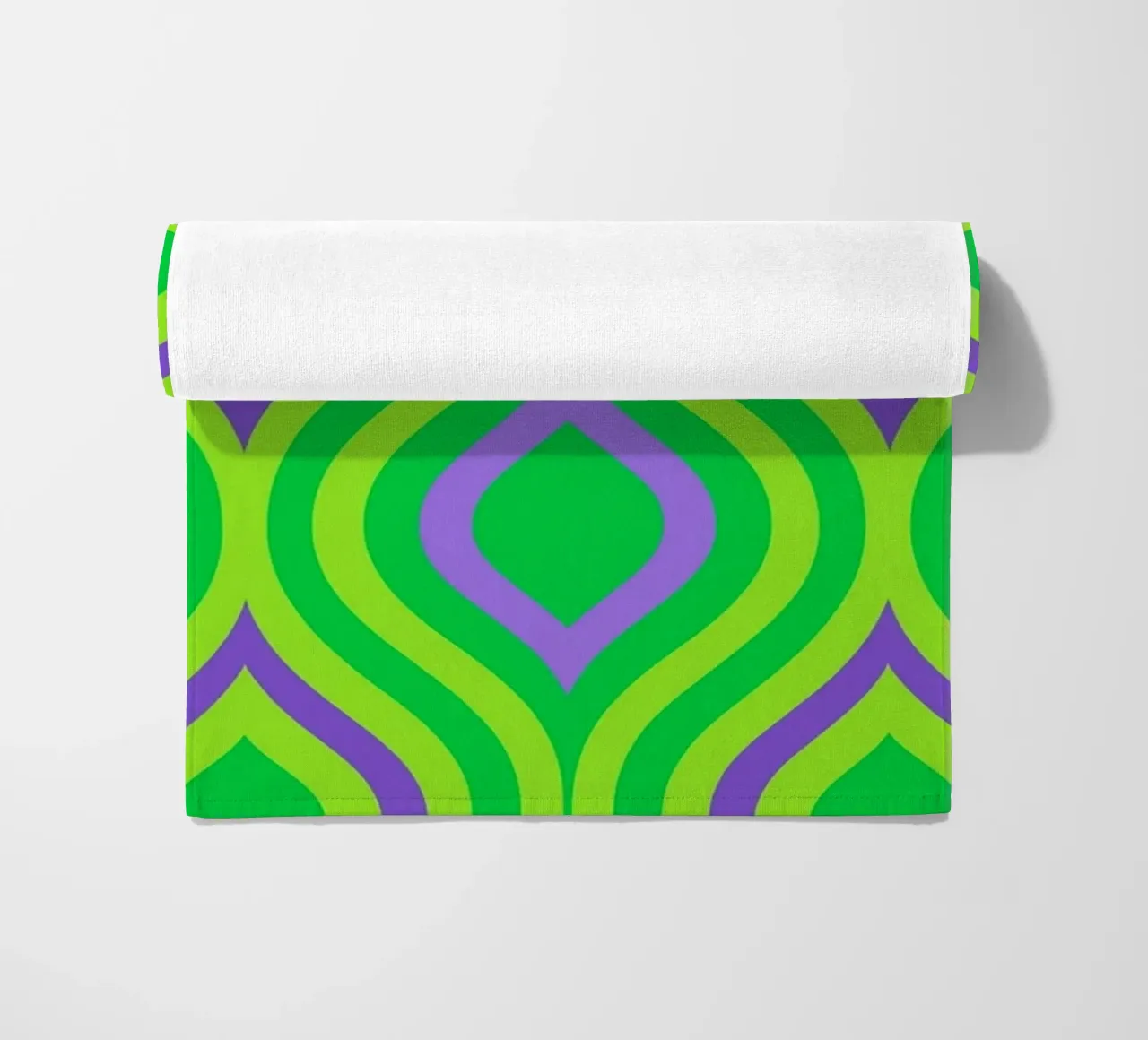 leaf abstract beach towel by Joewanda