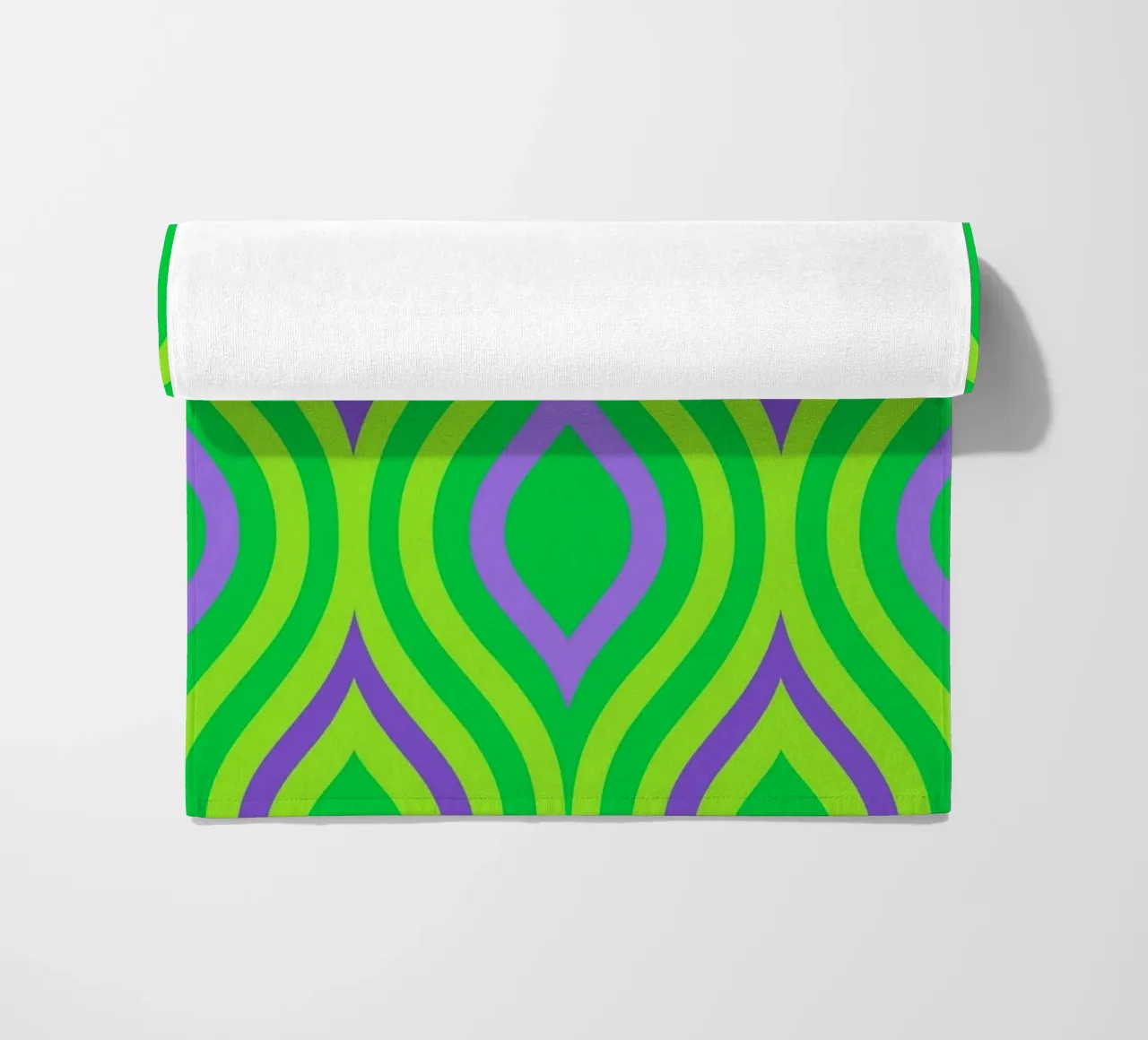 leaf abstract beach towel by Joewanda