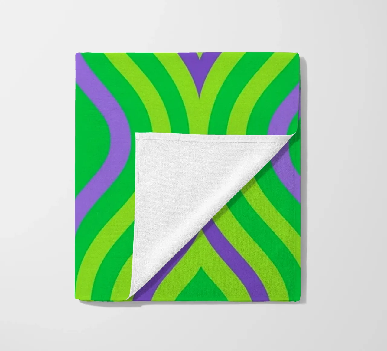 leaf abstract beach towel by Joewanda