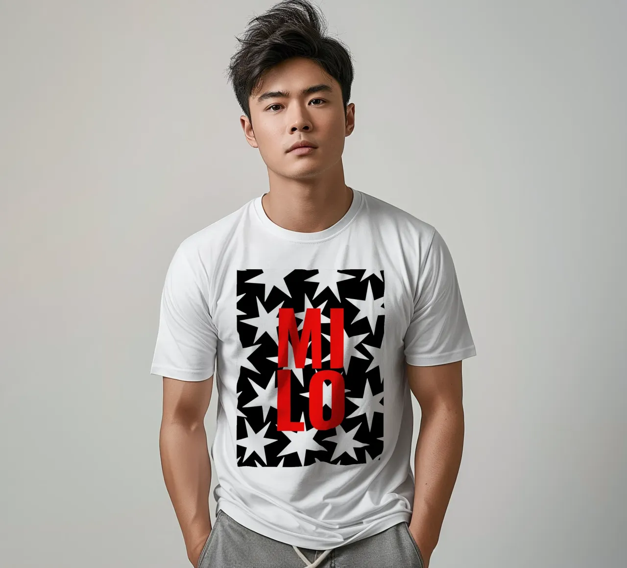 Stars all over - eigener Name/Text t-shirt da Ohkimiko