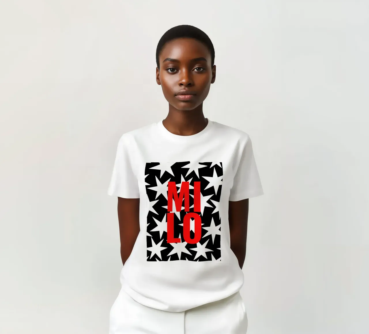 Stars all over - eigener Name/Text t-shirt da Ohkimiko