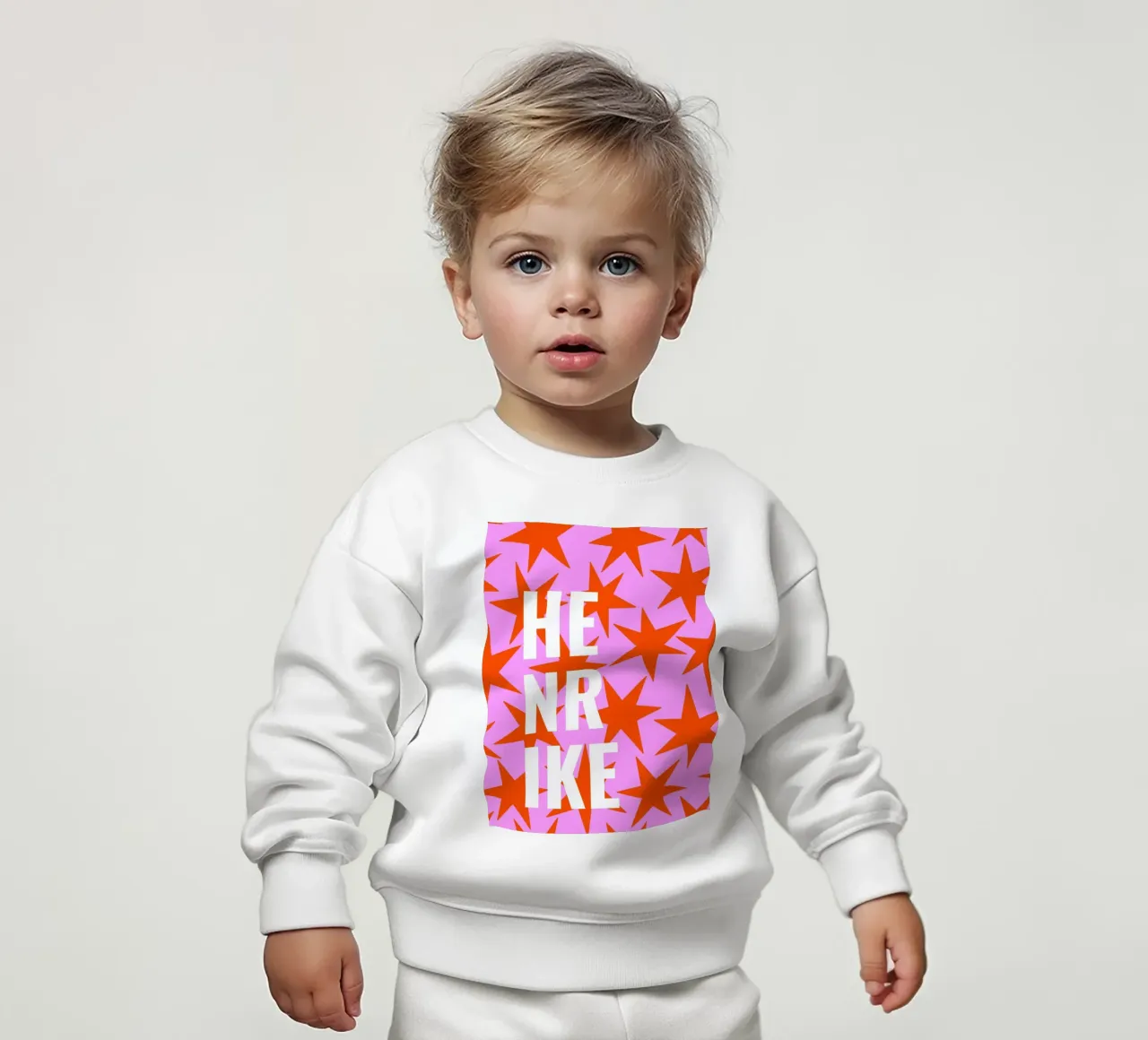 Stars all over - eigener Name/Text felpa neonato da Ohkimiko