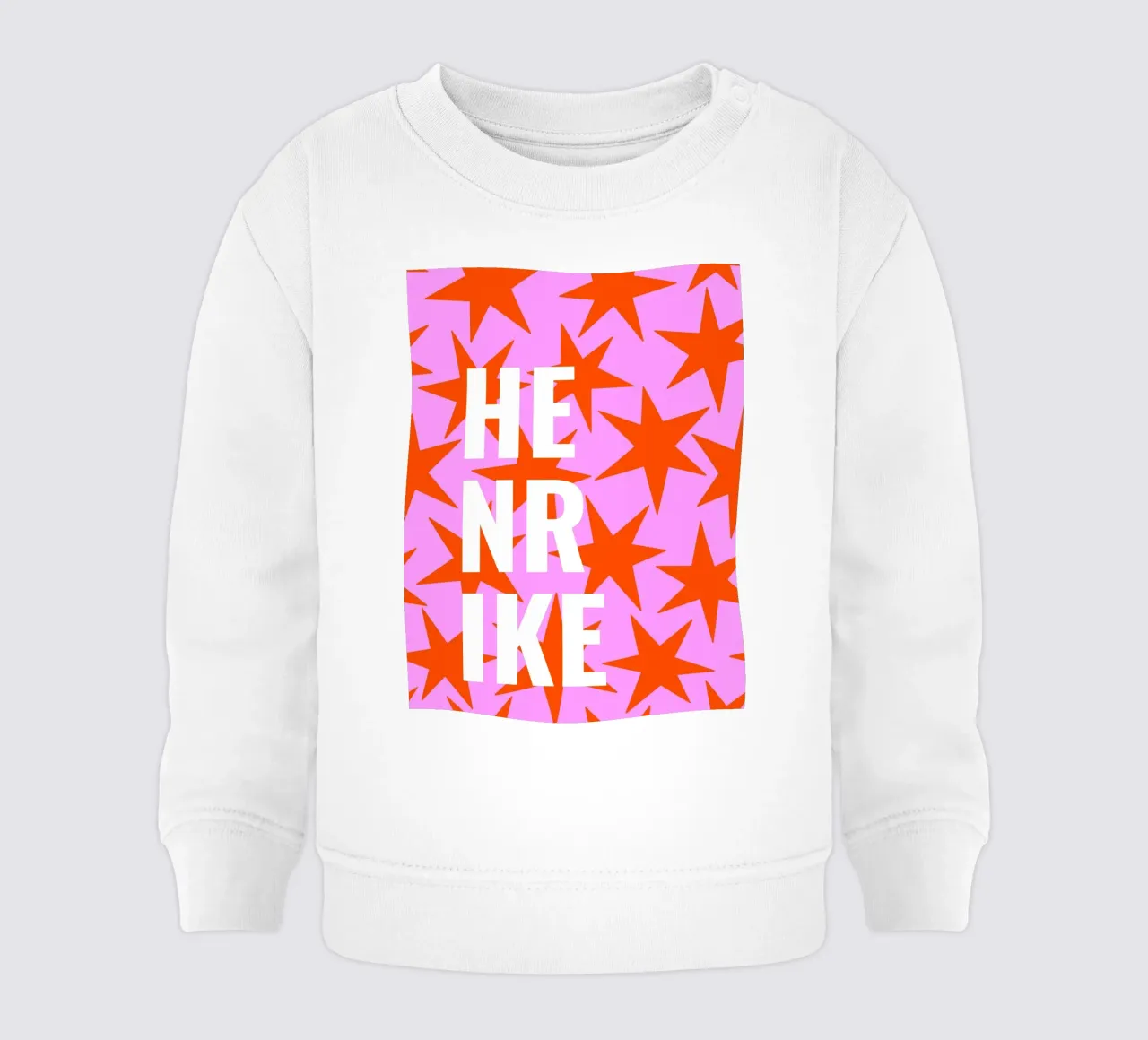 Stars all over - eigener Name/Text felpa neonato da Ohkimiko