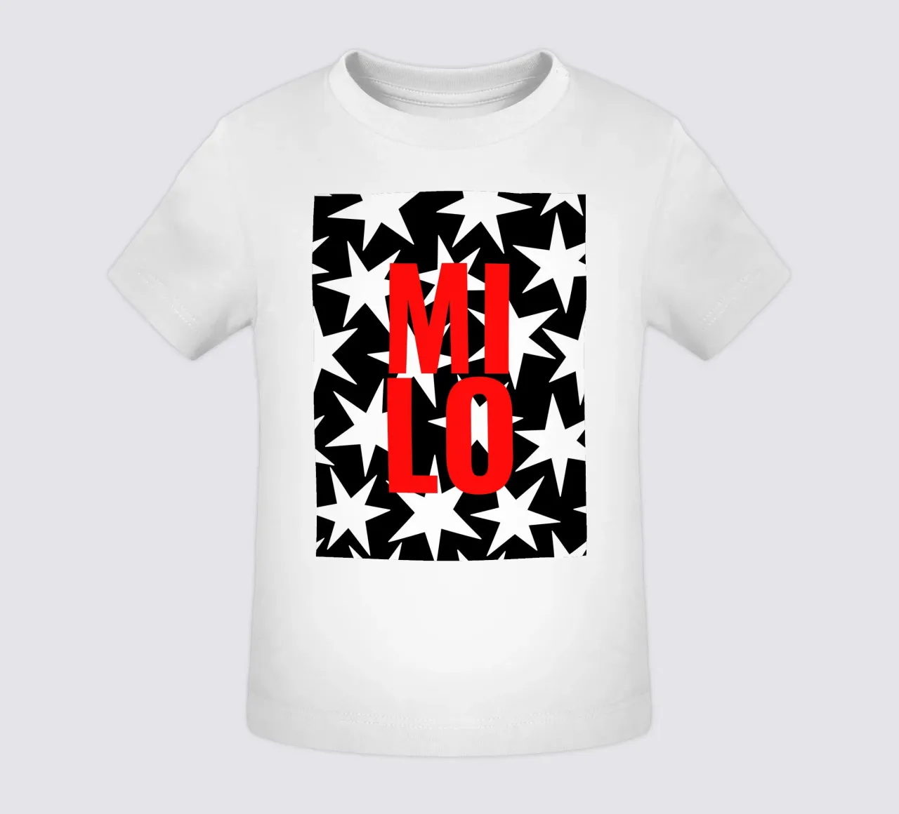 Stars all over - eigener Name/Text maglietta neonato da Ohkimiko