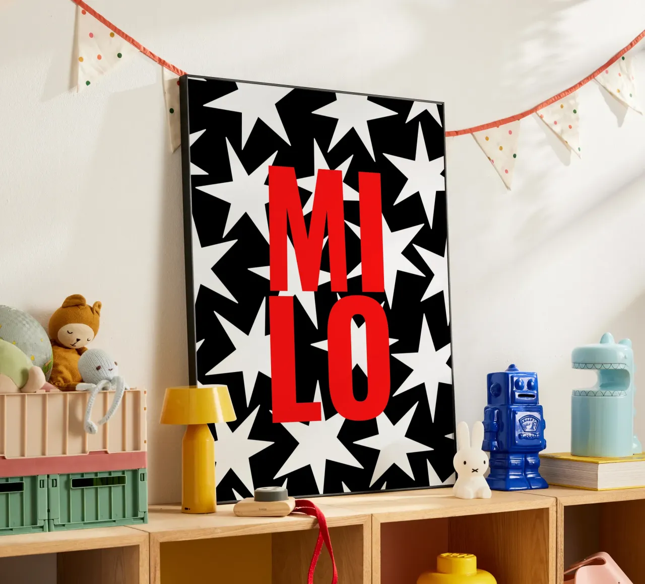 Stars all over - eigener Name/Text alluminio dibond da Ohkimiko