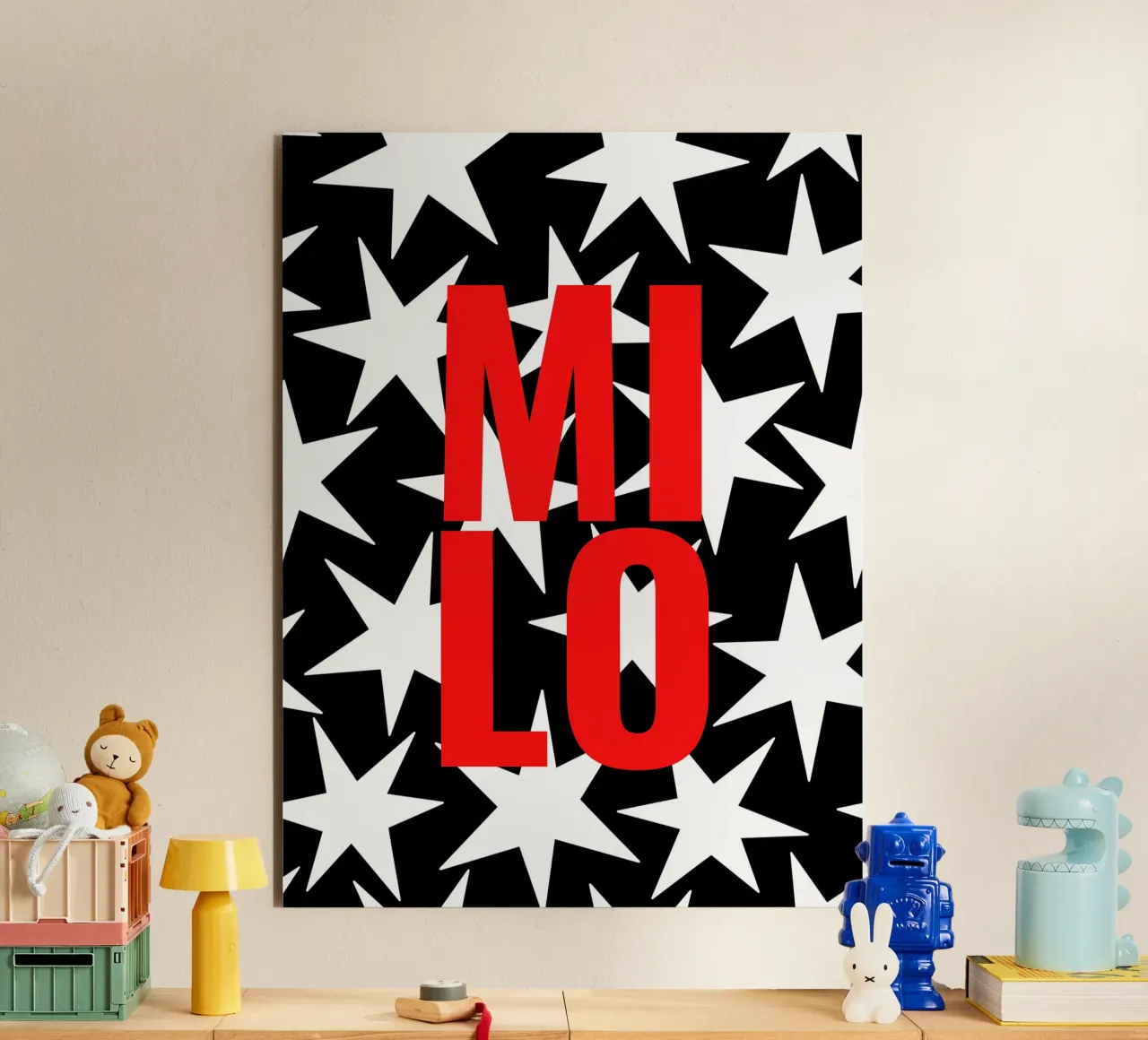 Stars all over - eigener Name/Text alluminio dibond da Ohkimiko