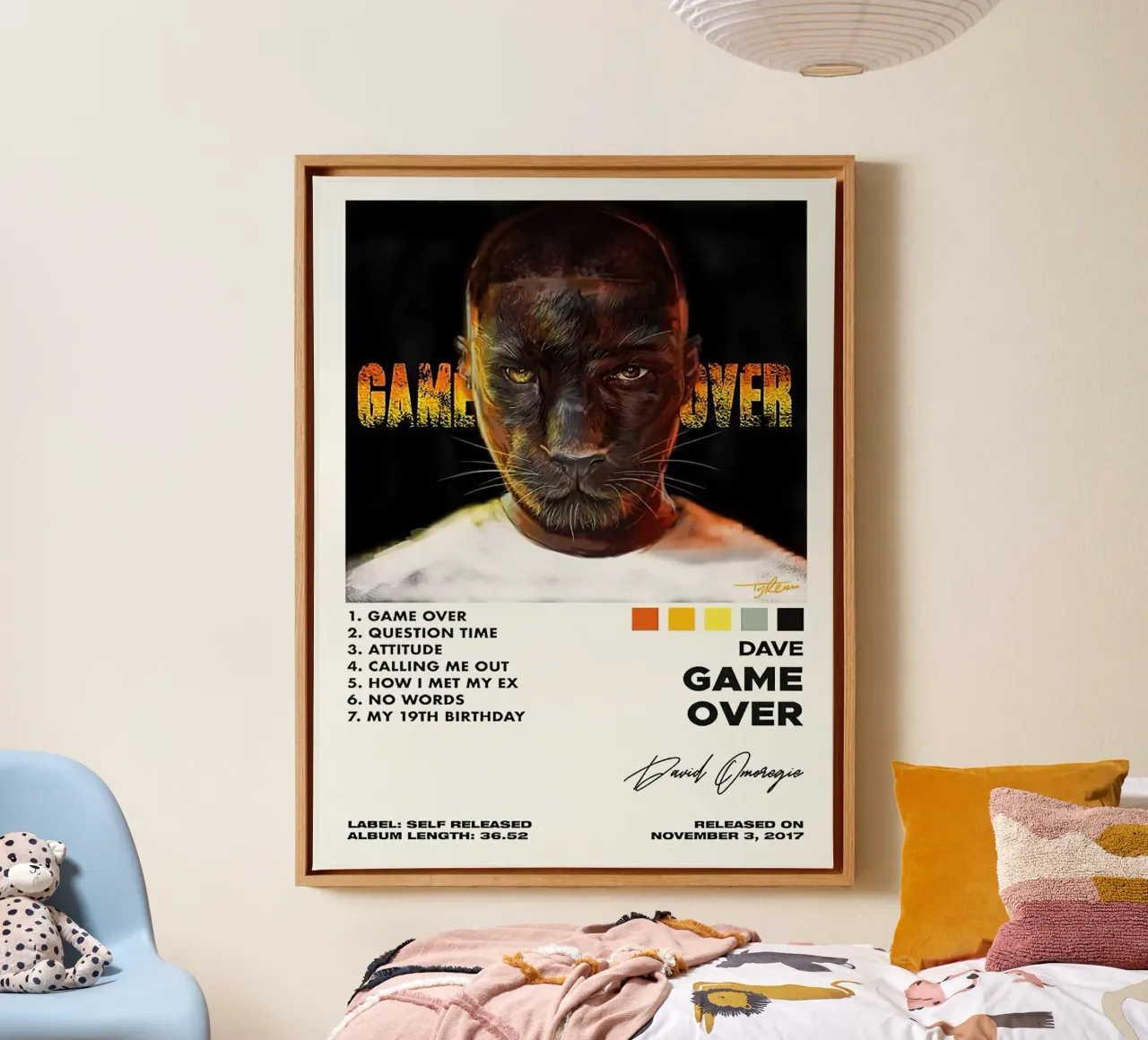 Dave Game Over Tracklists tela da Brook Soul King