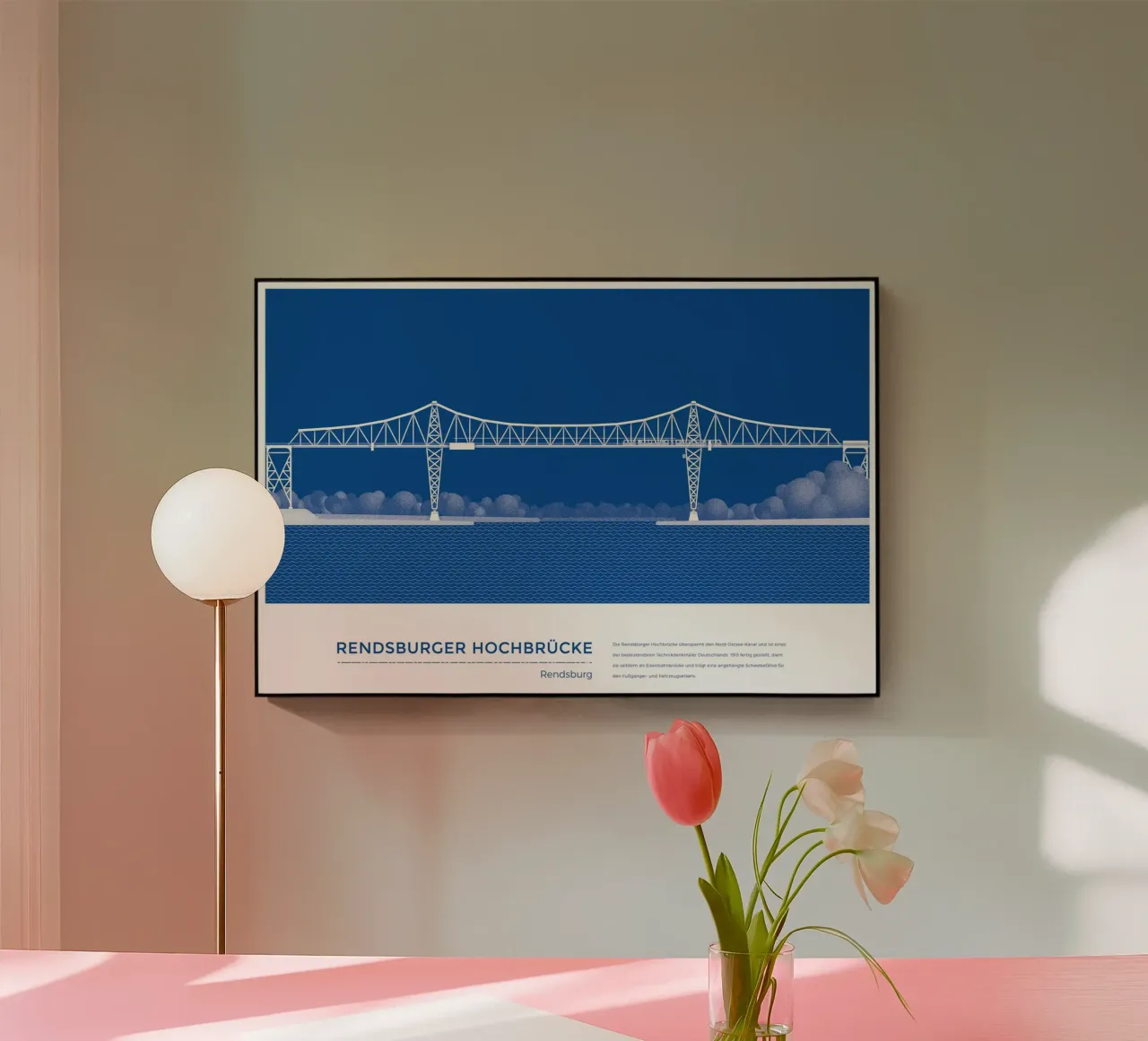 Michael Kunter - Hochbrücke Rendsburg plexiglass da The Artcircle