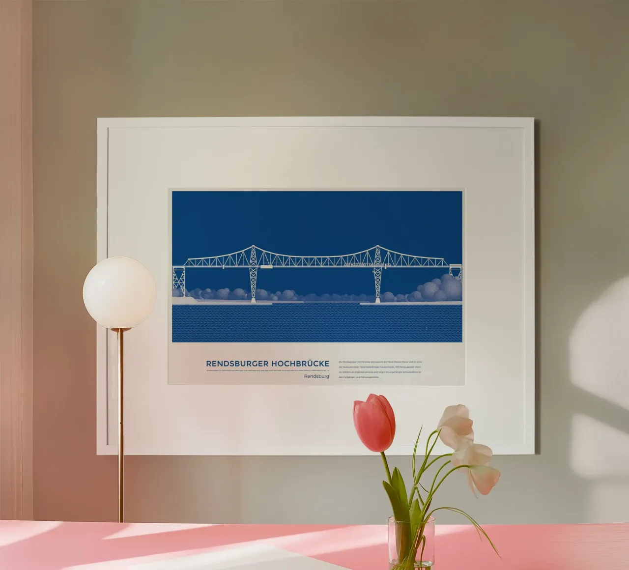 Michael Kunter - Hochbrücke Rendsburg poster da The Artcircle