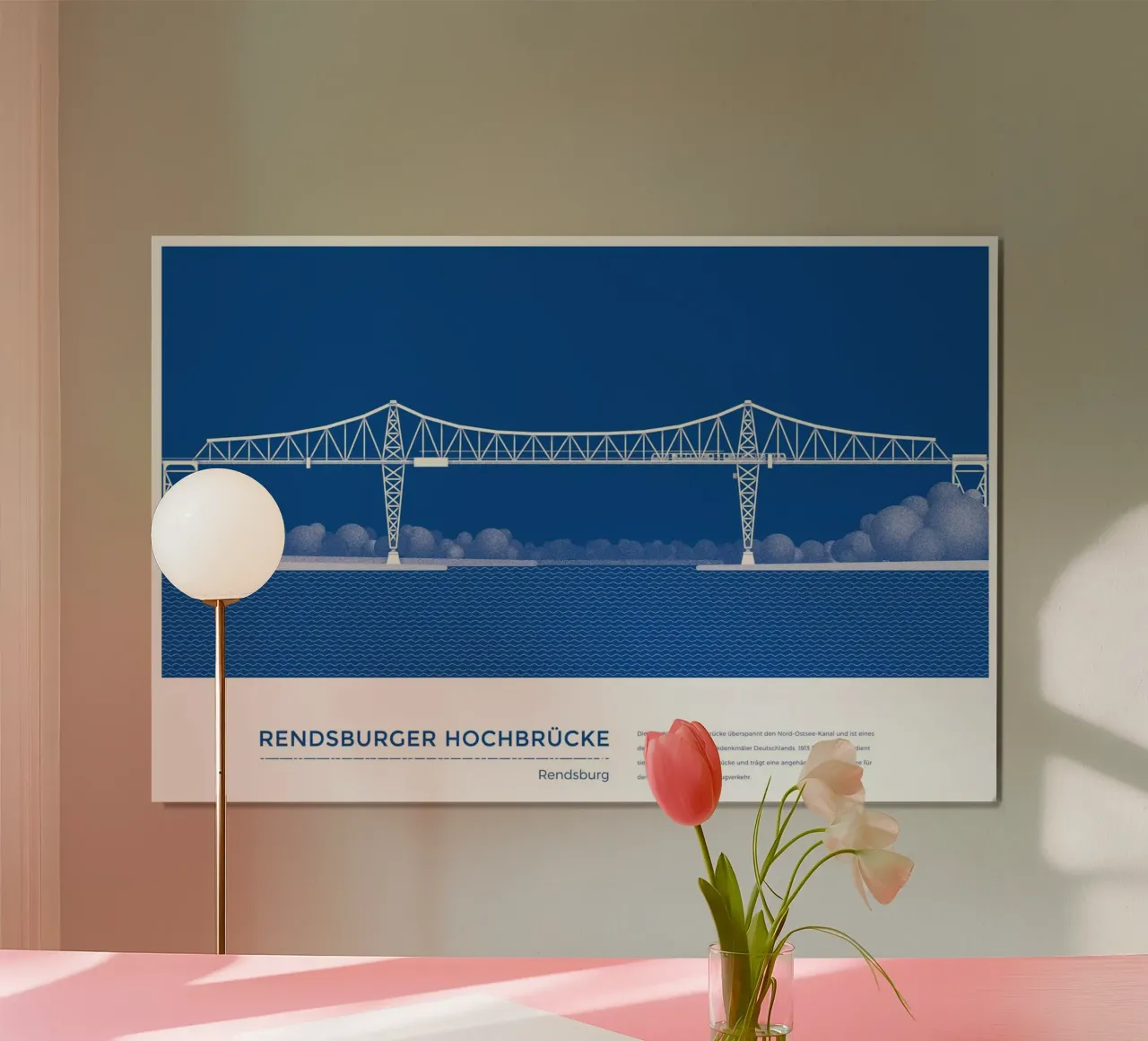 Michael Kunter - Hochbrücke Rendsburg poster da The Artcircle