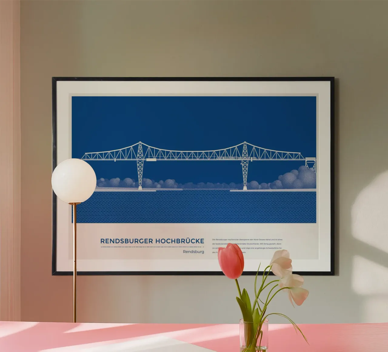 Michael Kunter - Hochbrücke Rendsburg poster da The Artcircle