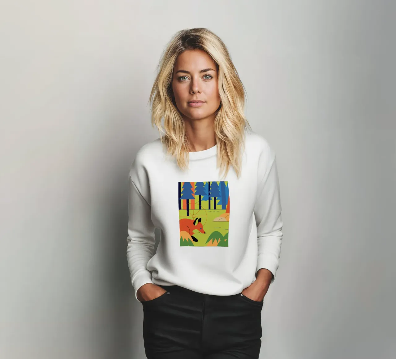 Volpe nella foresta felpa da PROTECT ANIMALS