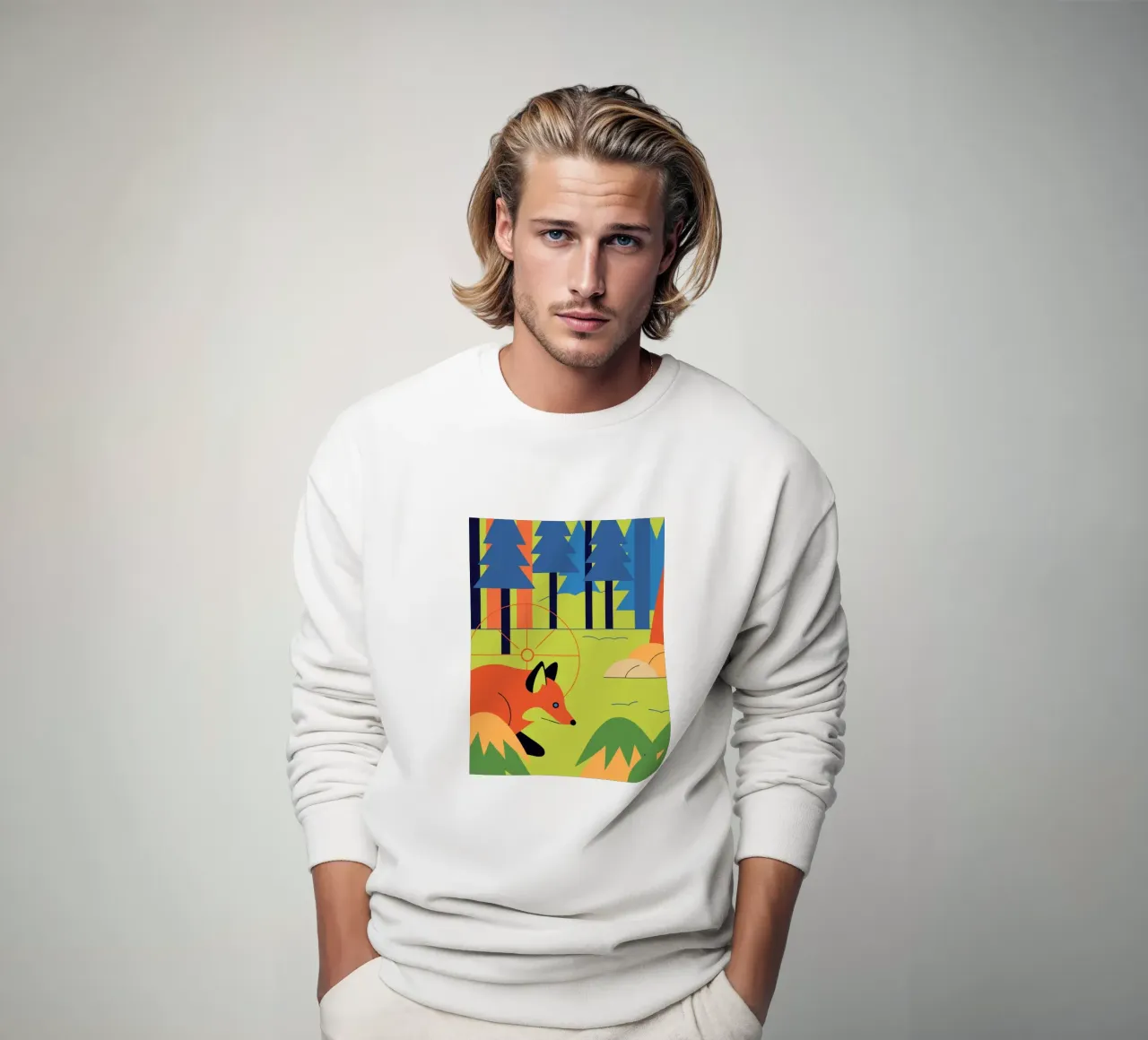 Volpe nella foresta felpa da PROTECT ANIMALS