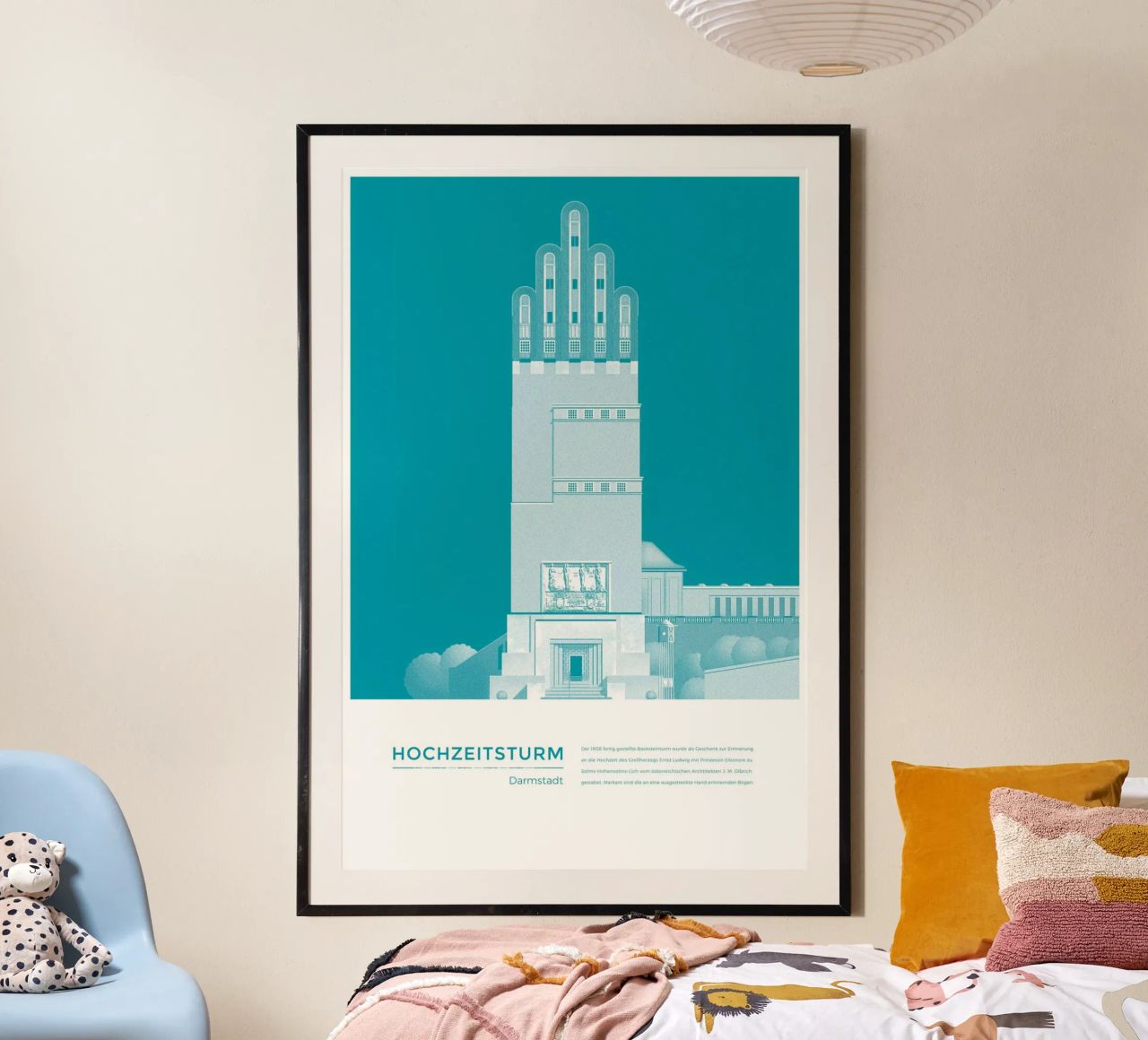 Michael Kunter - Hochzeitsturm Darmstadt Poster von The Artcircle