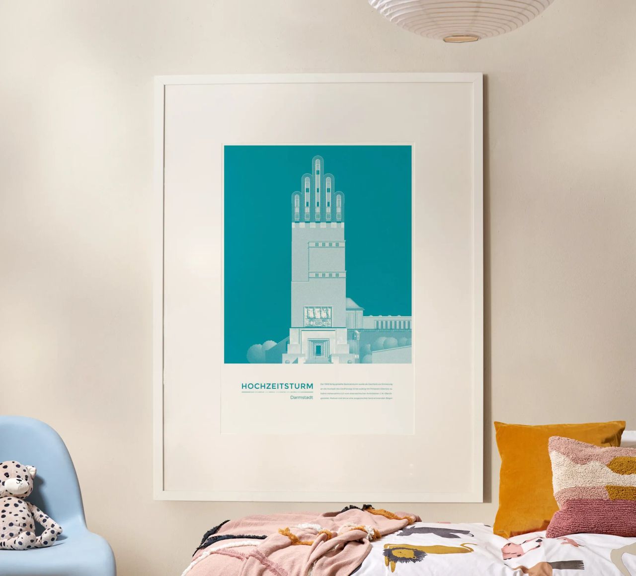 Michael Kunter - Hochzeitsturm Darmstadt Poster von The Artcircle
