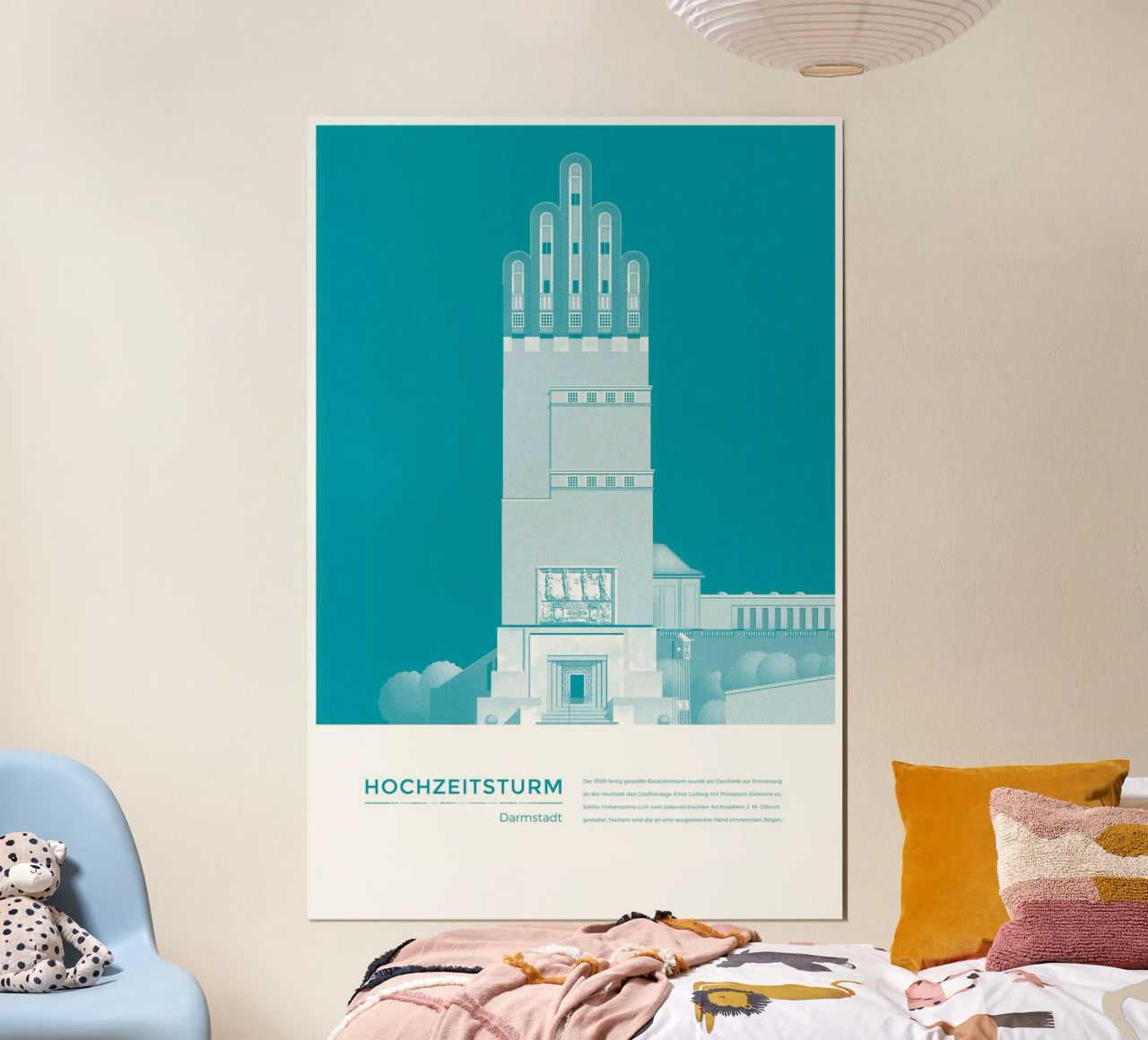Michael Kunter - Hochzeitsturm Darmstadt Poster von The Artcircle