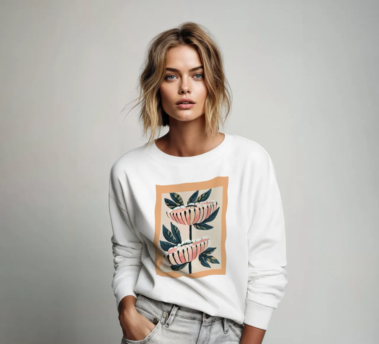 Blozende tweeling sweatshirt van Sienna Atelier