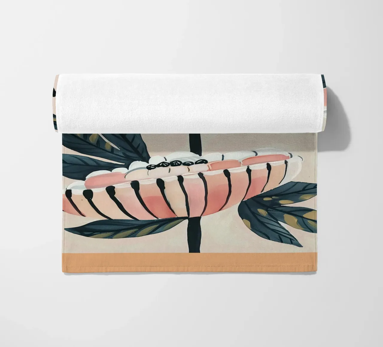 Gemelli in fiore telo mare da Sienna Atelier