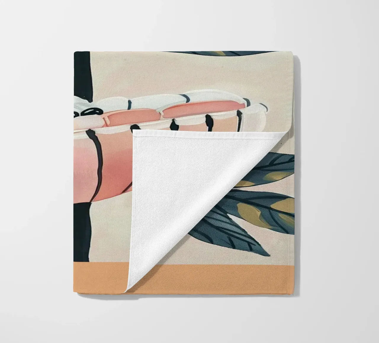 Gemelli in fiore telo mare da Sienna Atelier