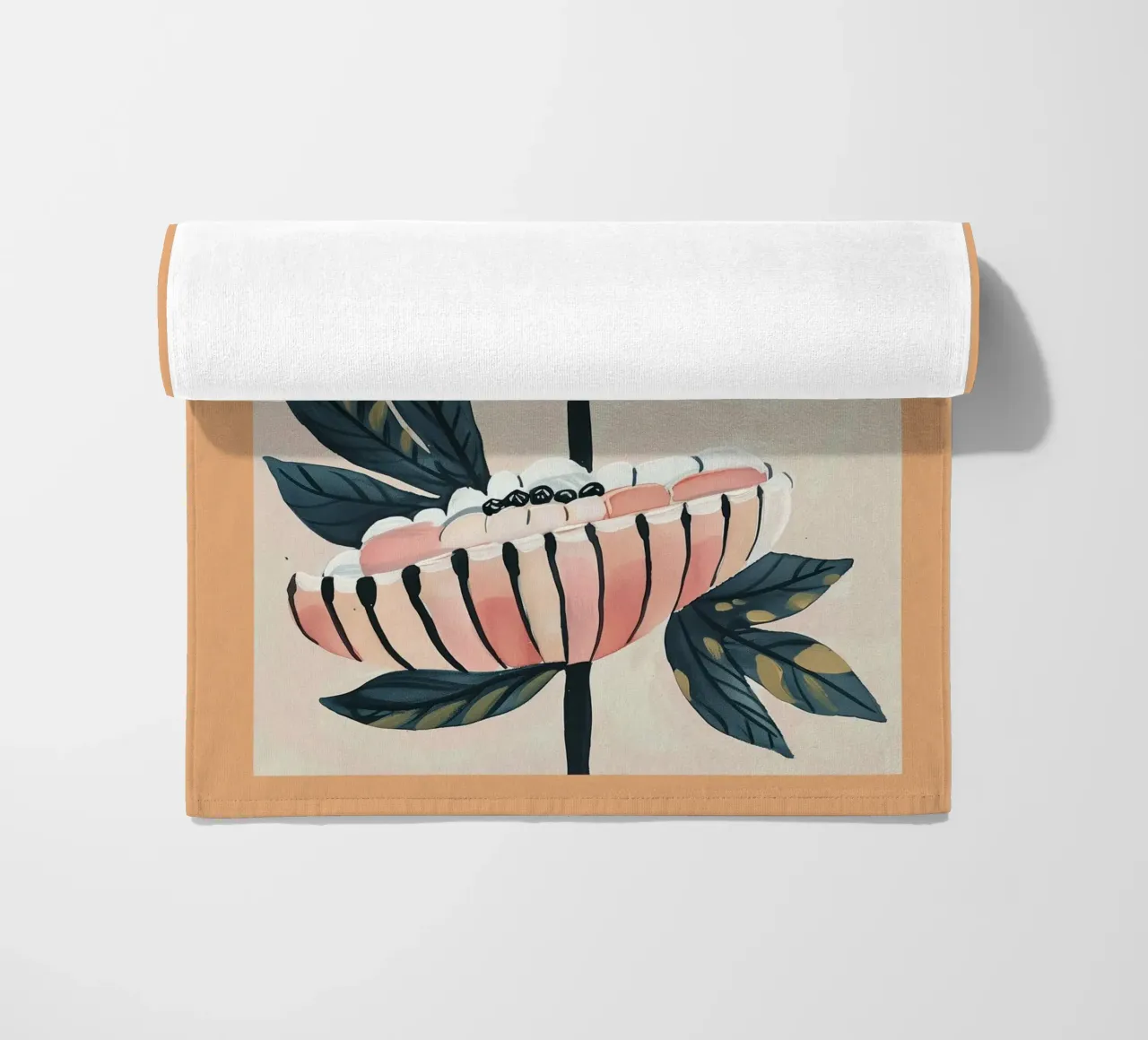 Gemelli in fiore telo mare da Sienna Atelier