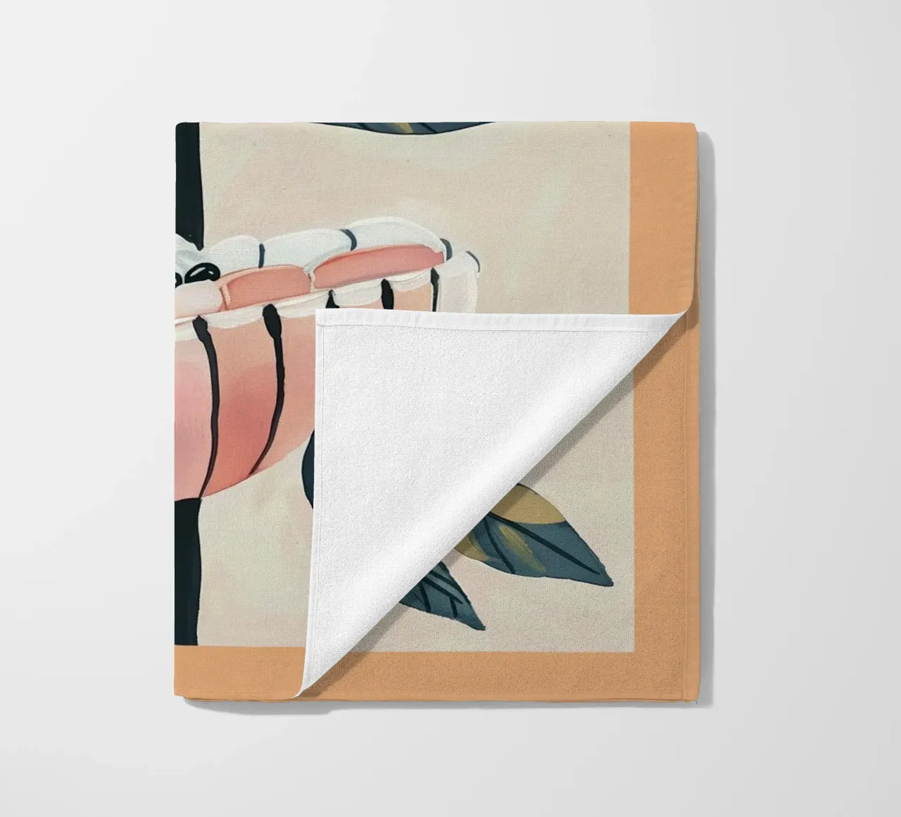 Gemelli in fiore telo mare da Sienna Atelier