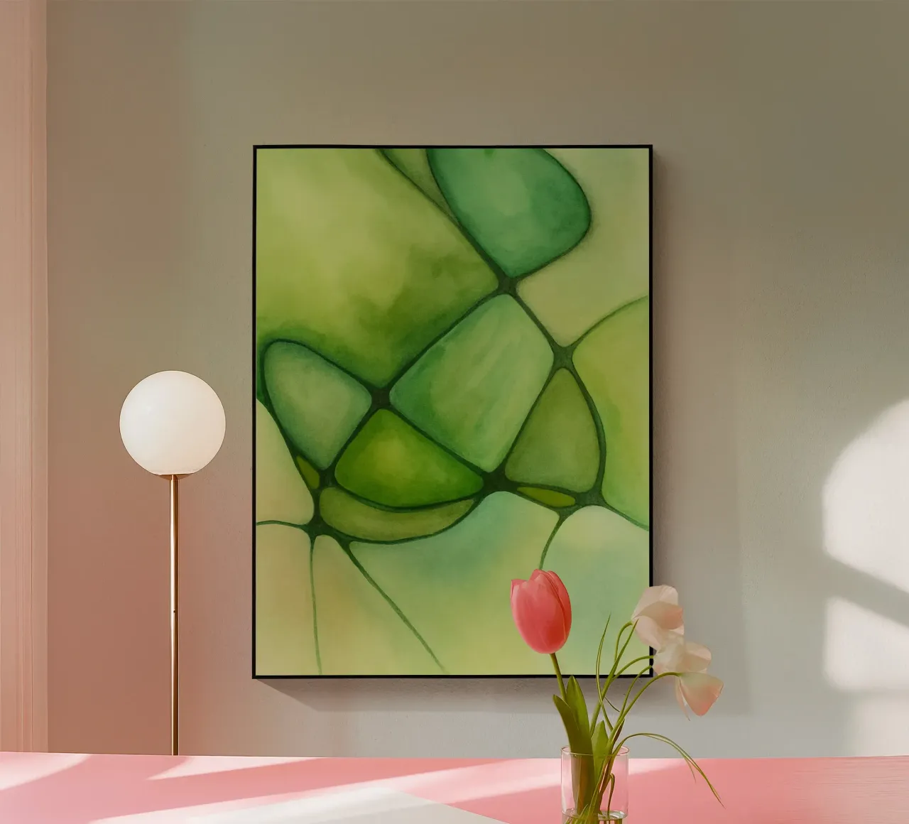 Green Lines plexiglass da Pia