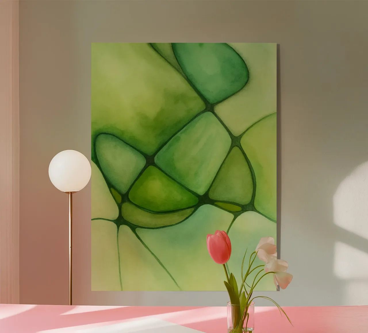 Green Lines plexiglass da Pia