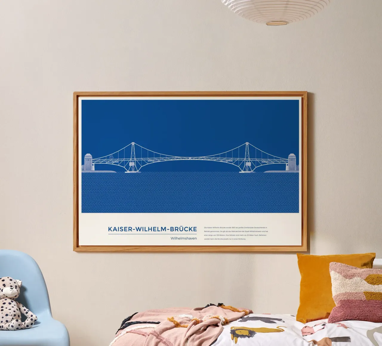 Michael Kunter - Kaiser-Wilhelm-Brücke Wilhelmshaven pannello forex da The Artcircle