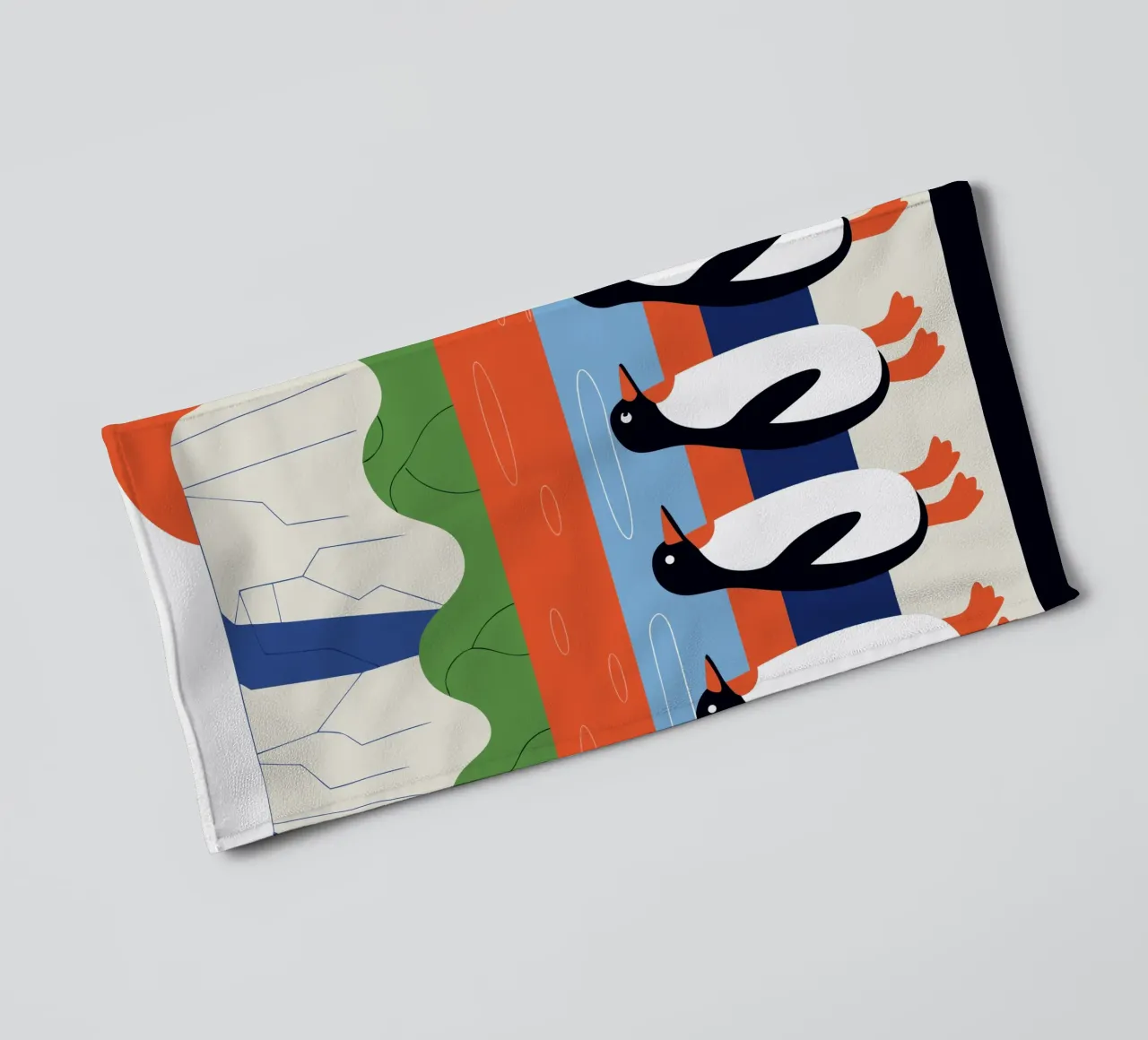 Groupe Penguin serviette de bain de PROTECT ANIMALS