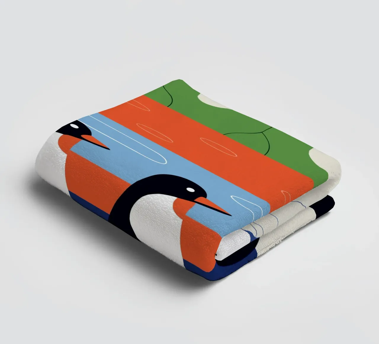 Groupe Penguin serviette de bain de PROTECT ANIMALS