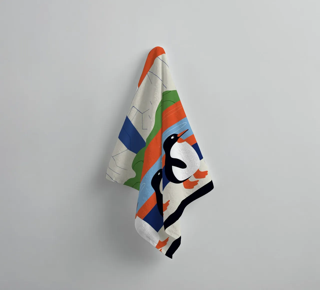 Groupe Penguin serviette de bain de PROTECT ANIMALS