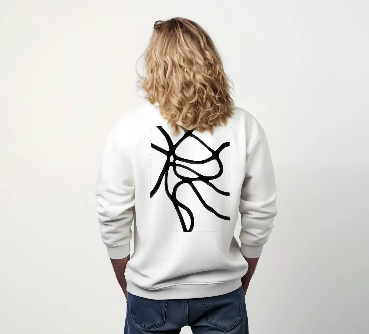 Black & White Lines 2 felpa da Lunaris