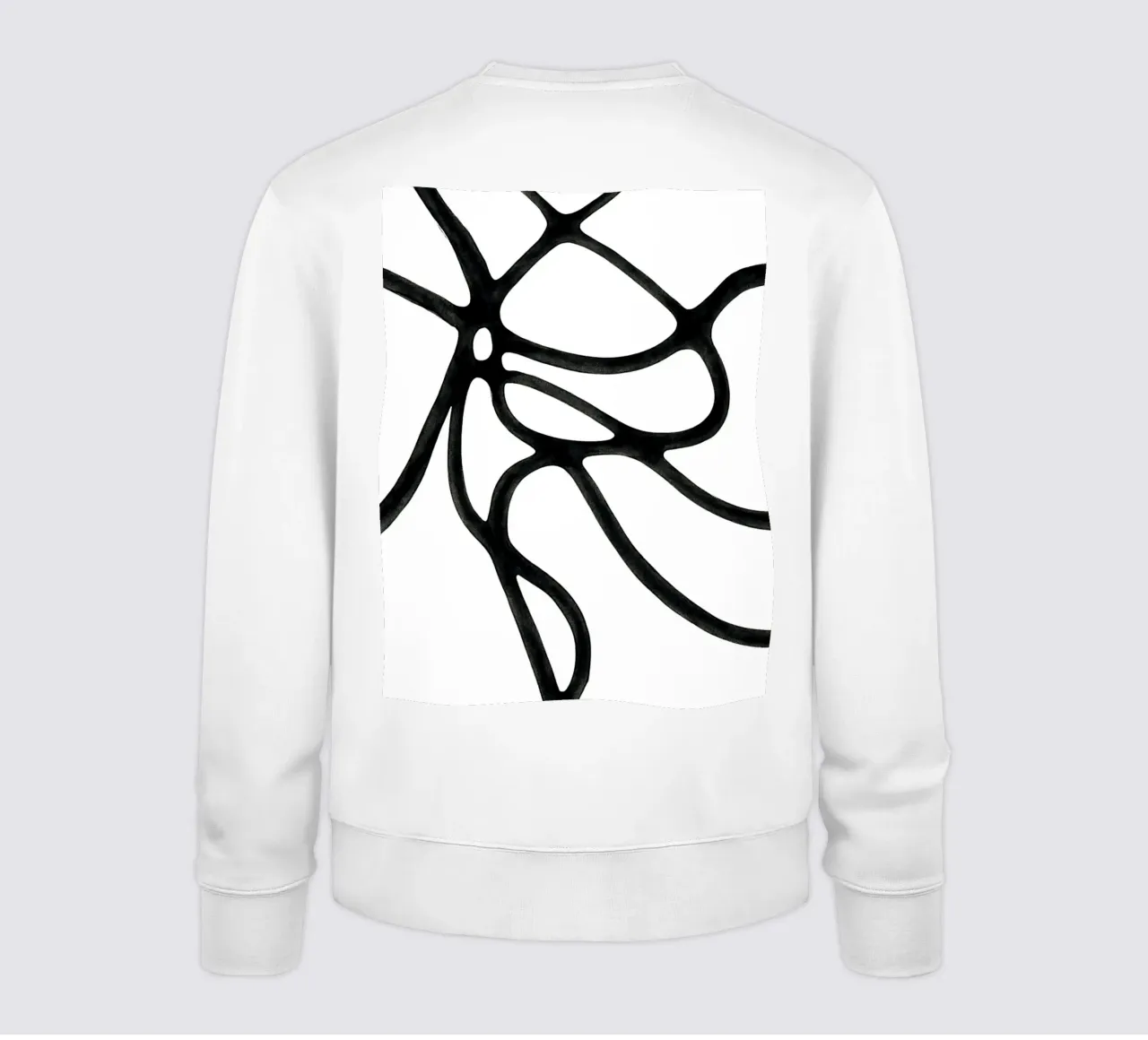 Black & White Lines 2 sweatshirt by Pia