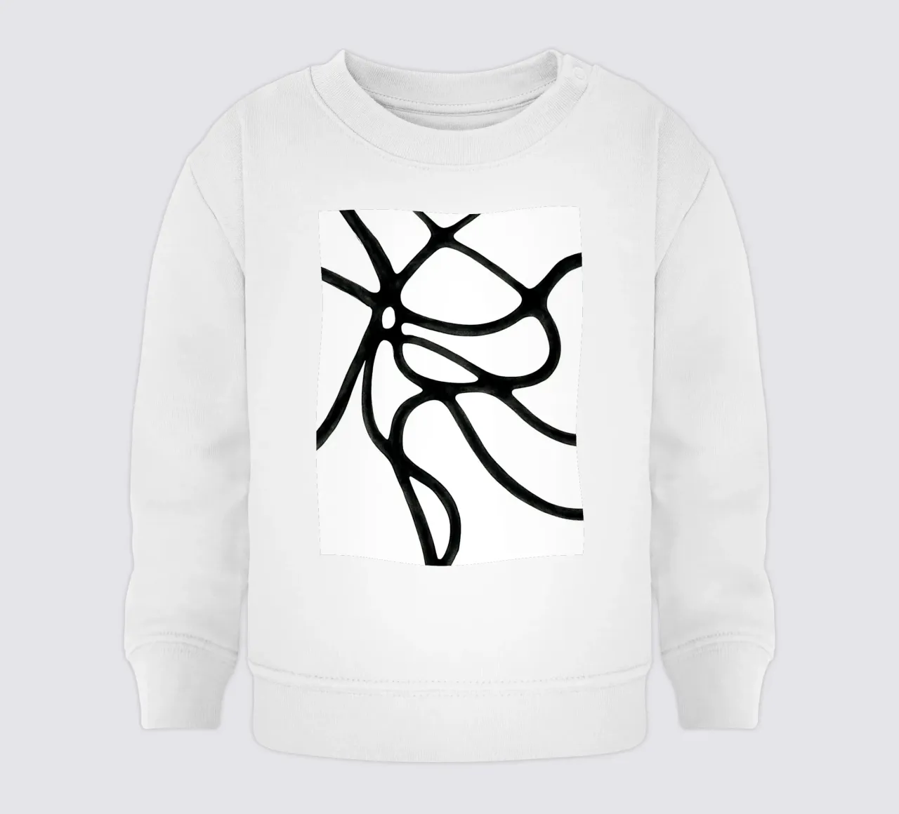 Black & White Lines 2 felpa neonato da Pia