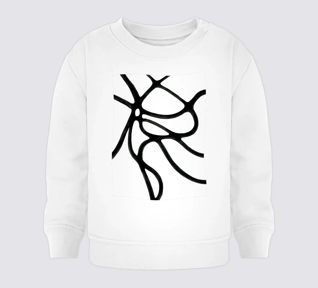 Black & White Lines 2 felpa neonato da Pia