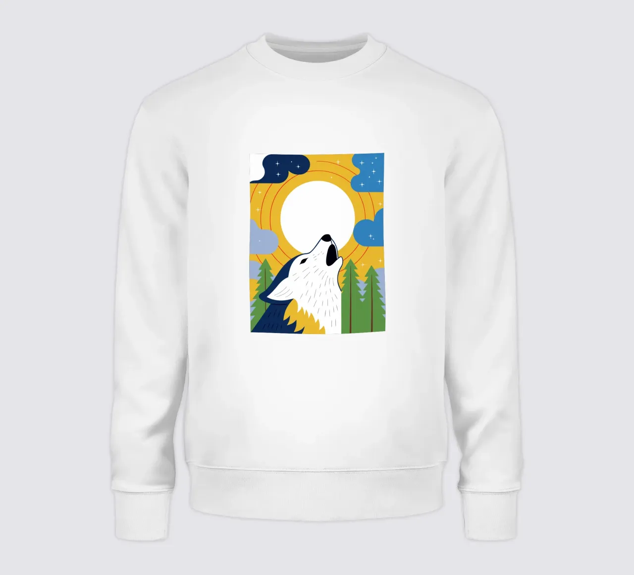 Howling Wolf sweatshirt by PROTECT ANIMALS